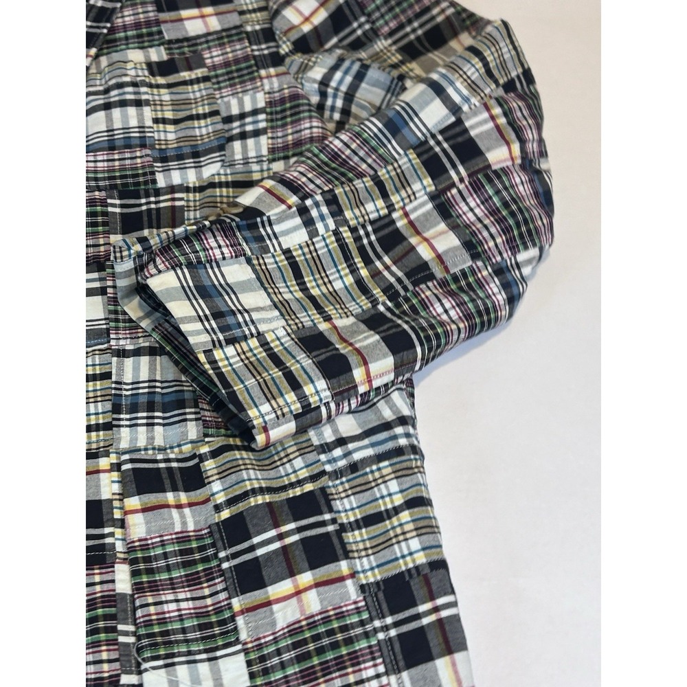 Grant Thomas XL Patchwork Madras Plaid Cotton Blazer Sport Coat Jacket Preppy - Picture 5 of 11